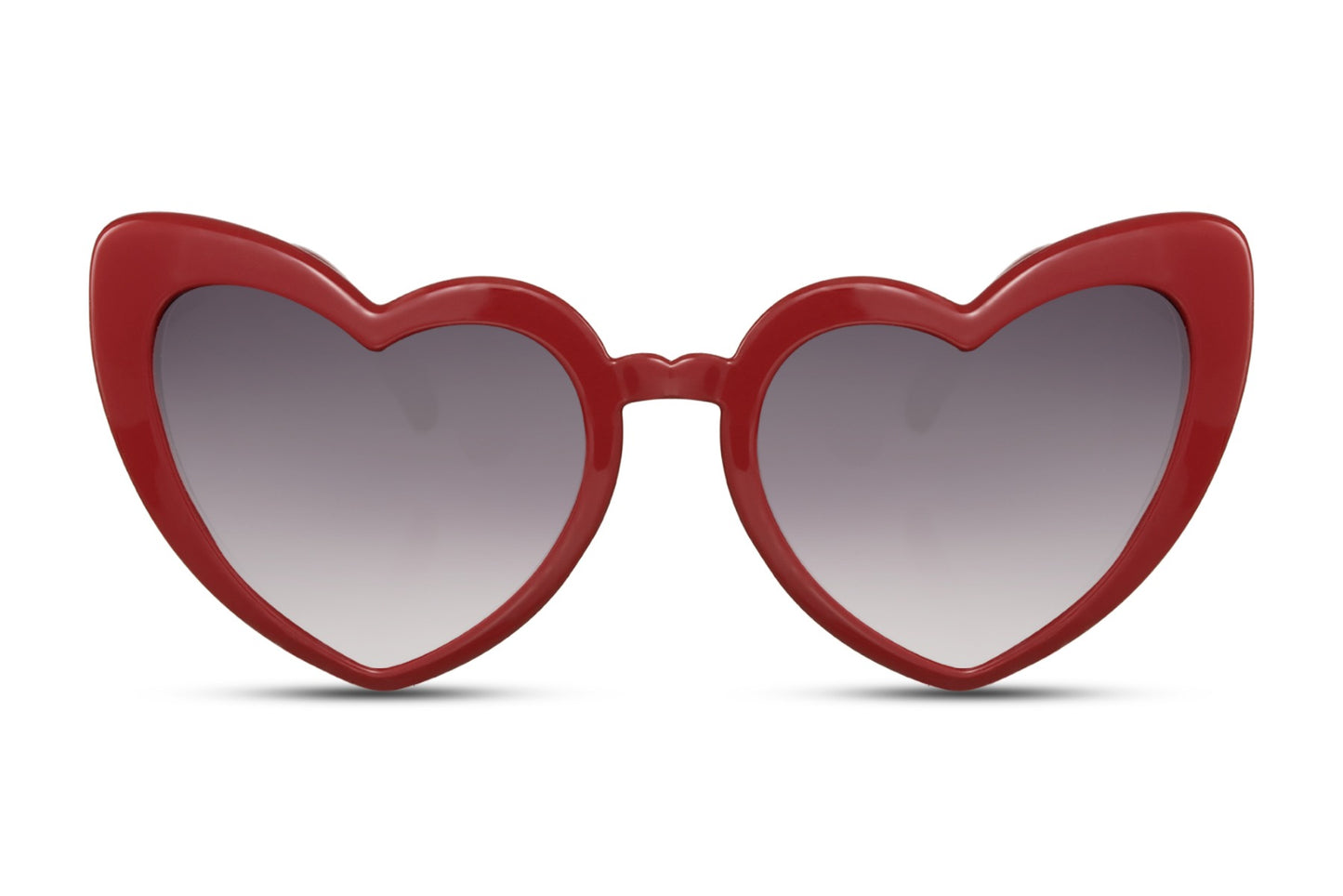 Luxury Heart Shape Red Frame Women Sunglasses