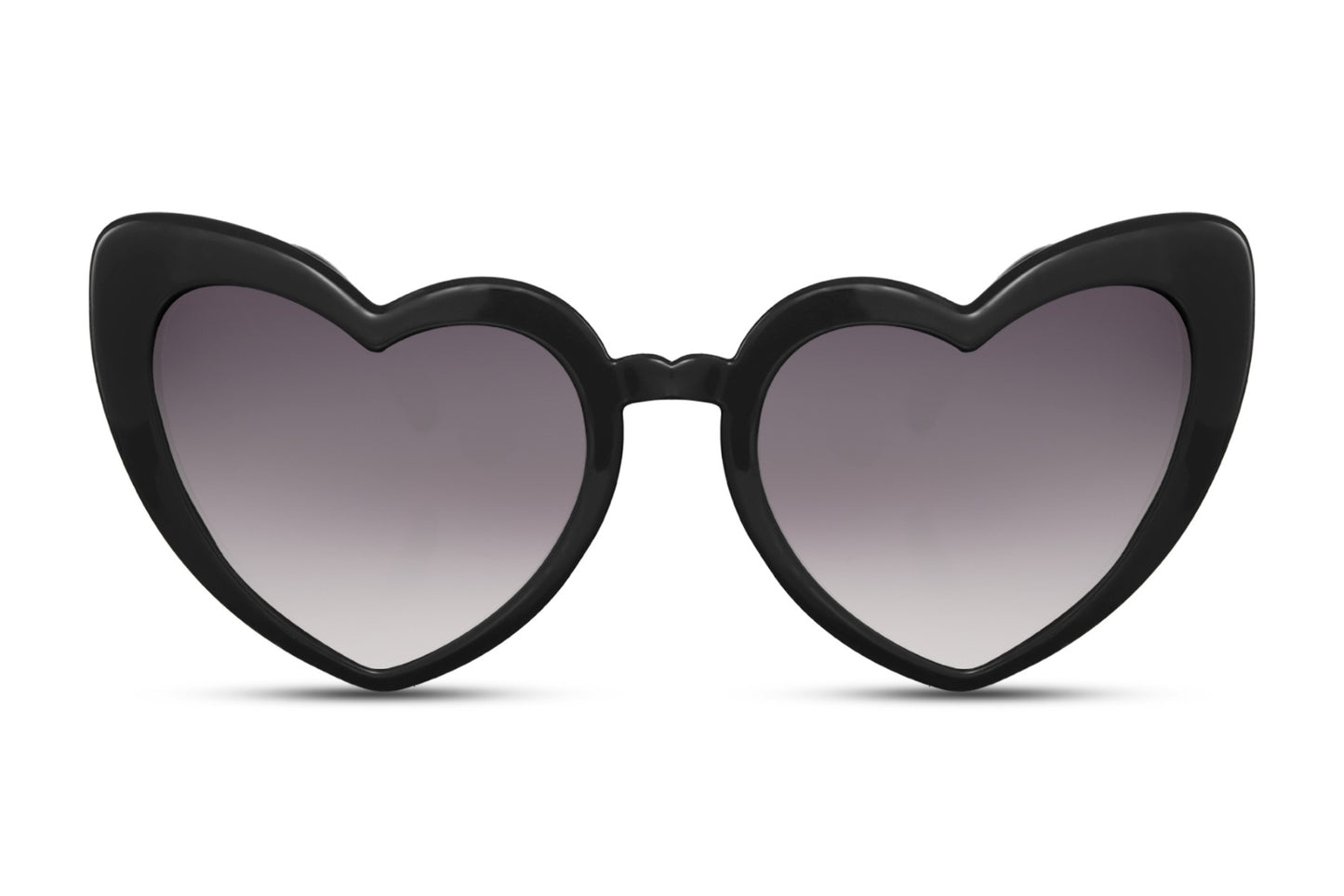 Luxury Heart Shape White Frame Women Sunglasses