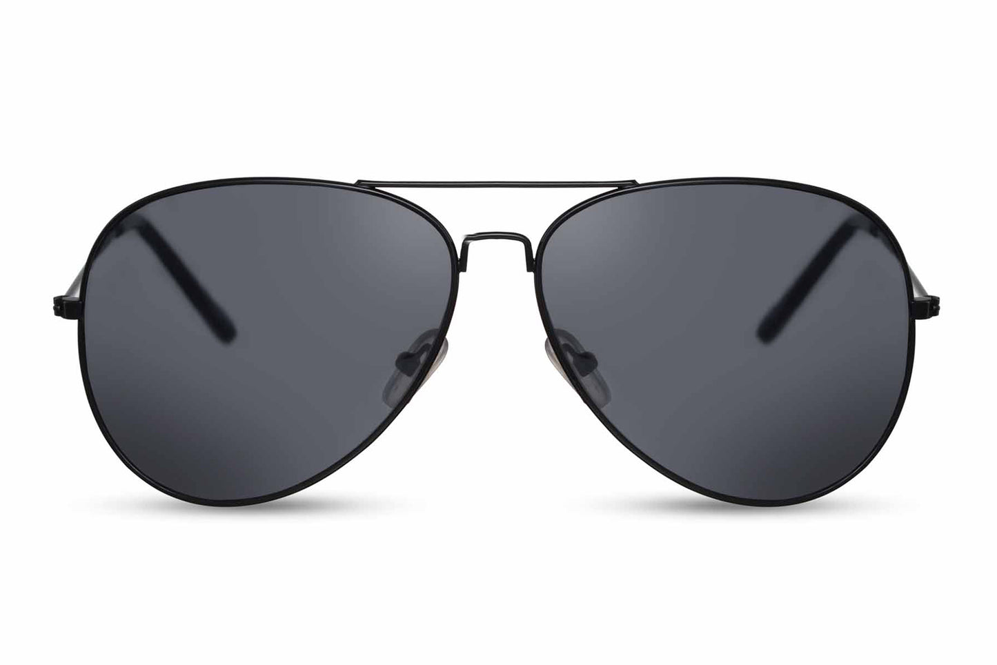 Classic Vintage Full Black Aviator Sunglasses
