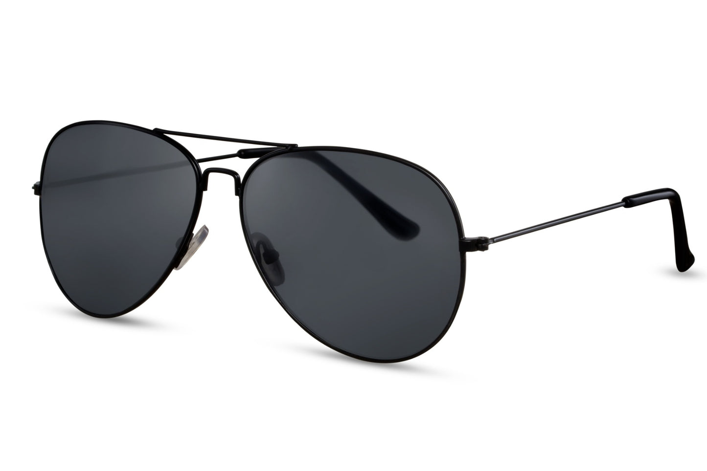 Classic Vintage Full Black Aviator Sunglasses