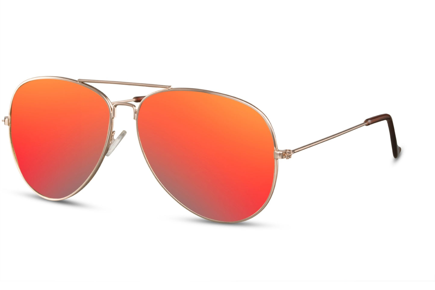 Party Wear Orange Red Aviator Sunglasses