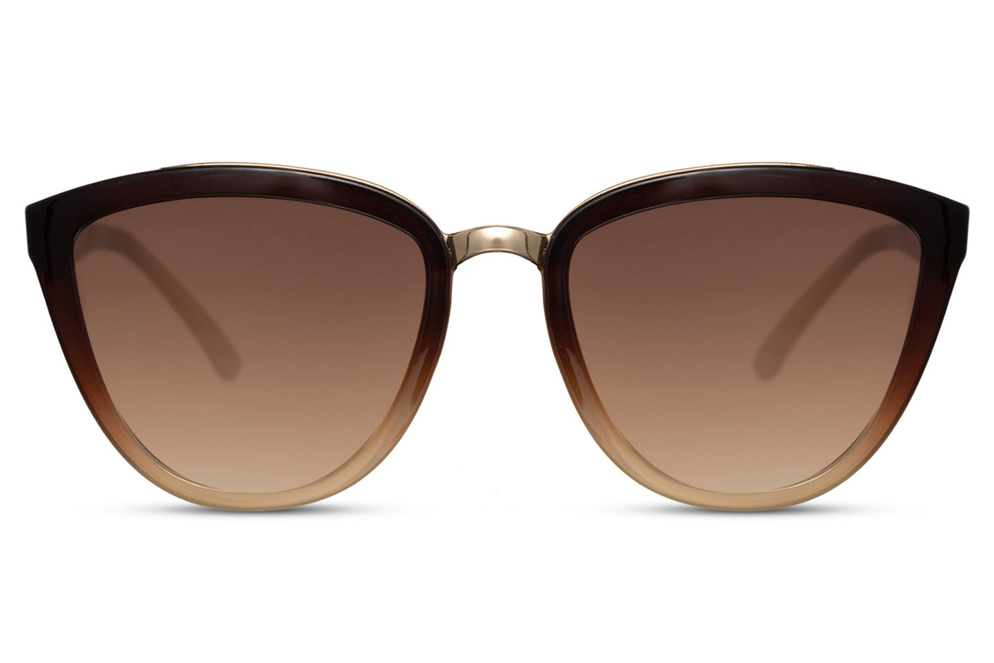 Gradient Color Oversized Cat Eye Sunglasses