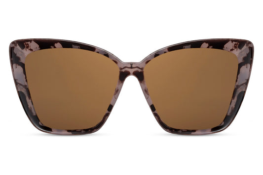 Oversized Leopard Print Cat Eye Sunglasses