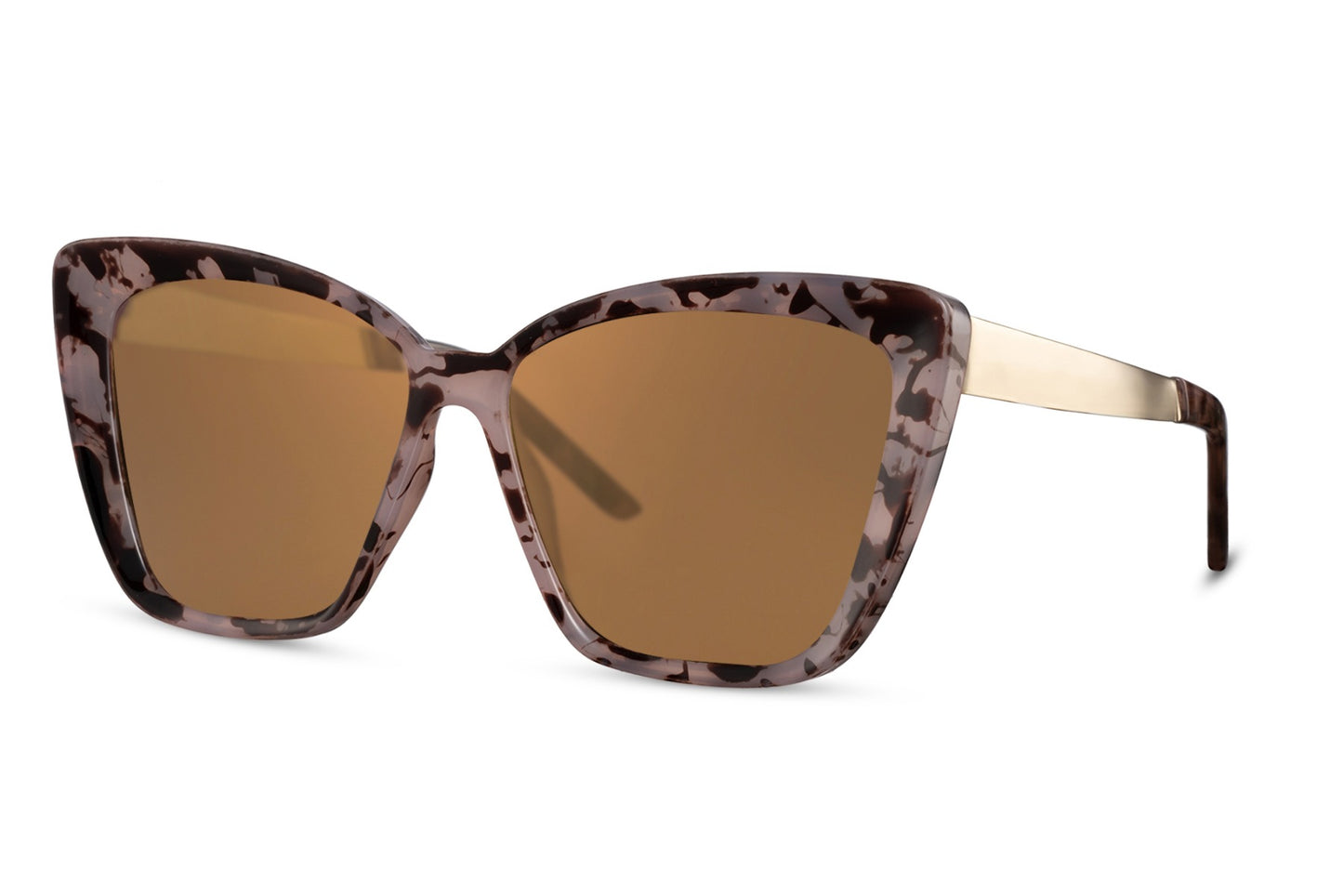 Oversized Leopard Print Cat Eye Sunglasses