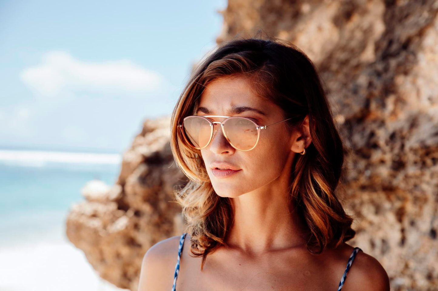 Gradient Shades Designer Aviator Sunglasses