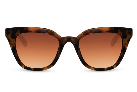Animal Print Frame Cat Eye Sunglasses