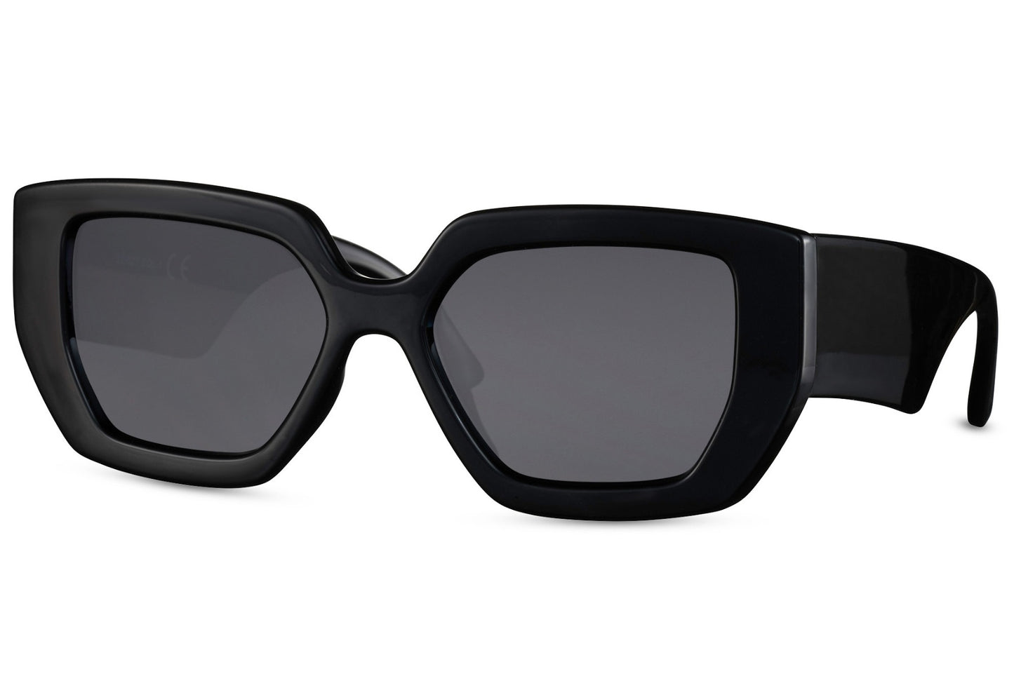 Geometric Black Cat Eye Sunglasses
