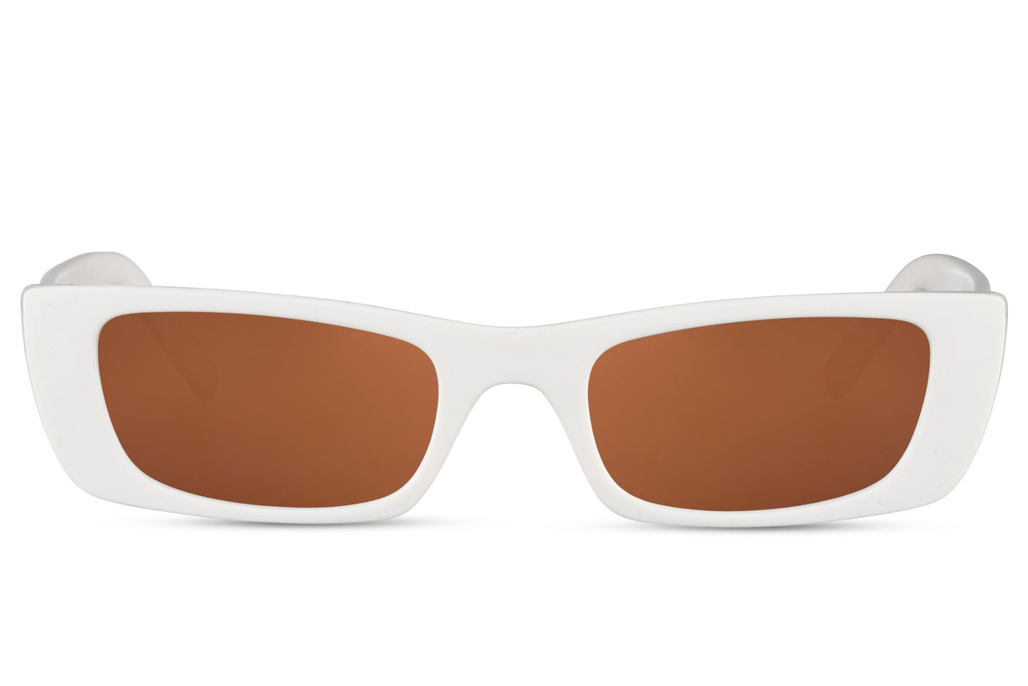 Square Shape White Cat Eye Sunglasses