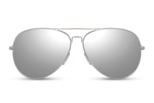 Stylish Sliver Aviator Sunglasses