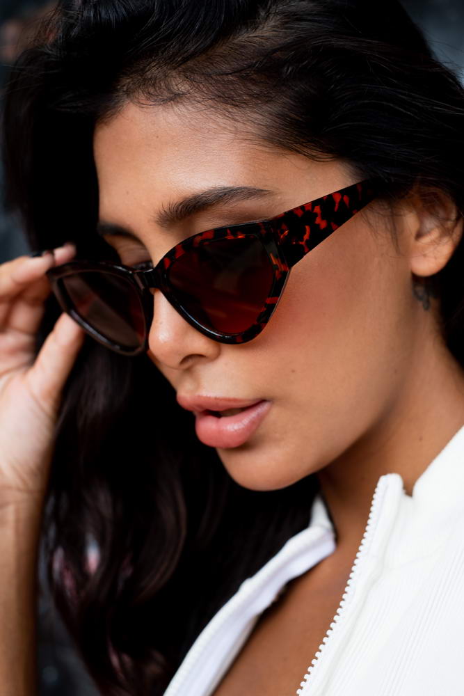 Leopard Print Cat Eye Sunglasses