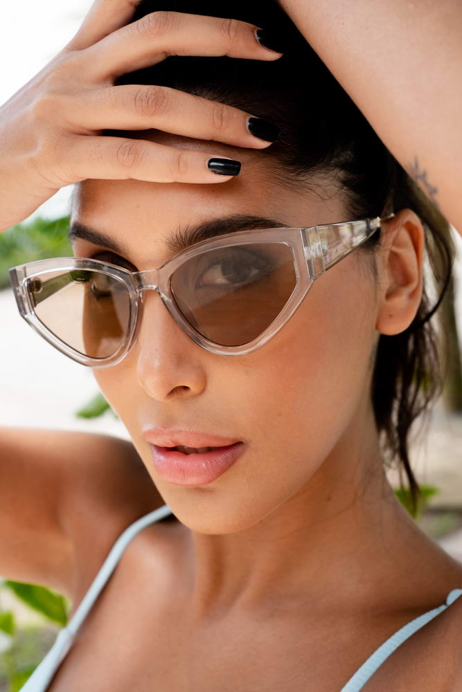 Grey Cat Eye Sunglasses