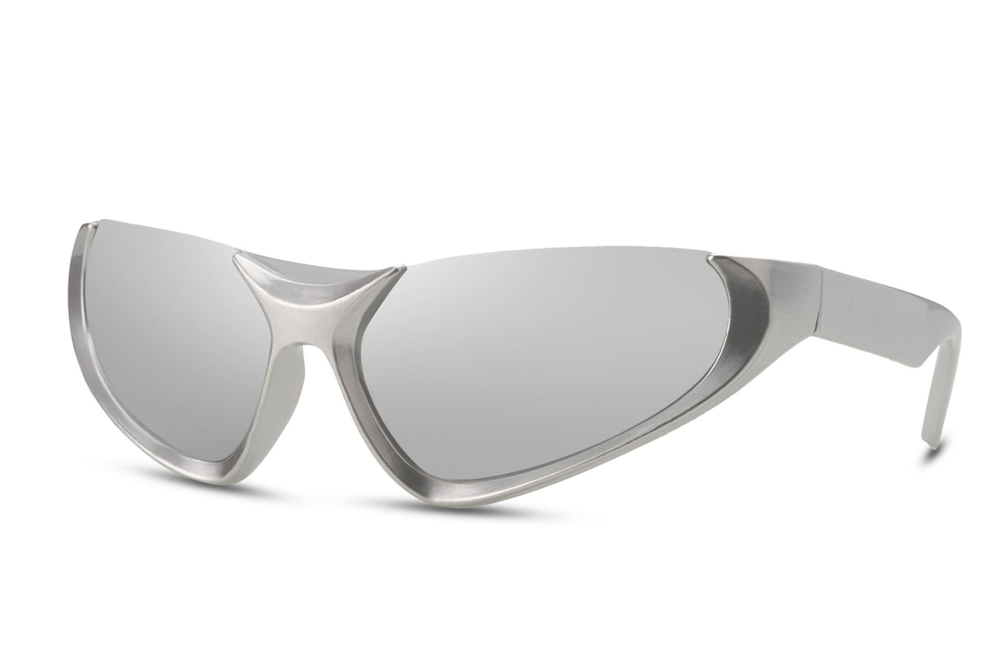Designer Silver Cat Eye Sunglasses