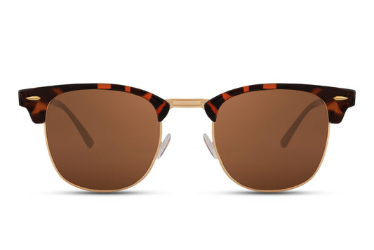 Brown Color Clubmaster Sunglasses
