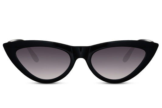 Designer Black Cat Eye Sunglasses For Women