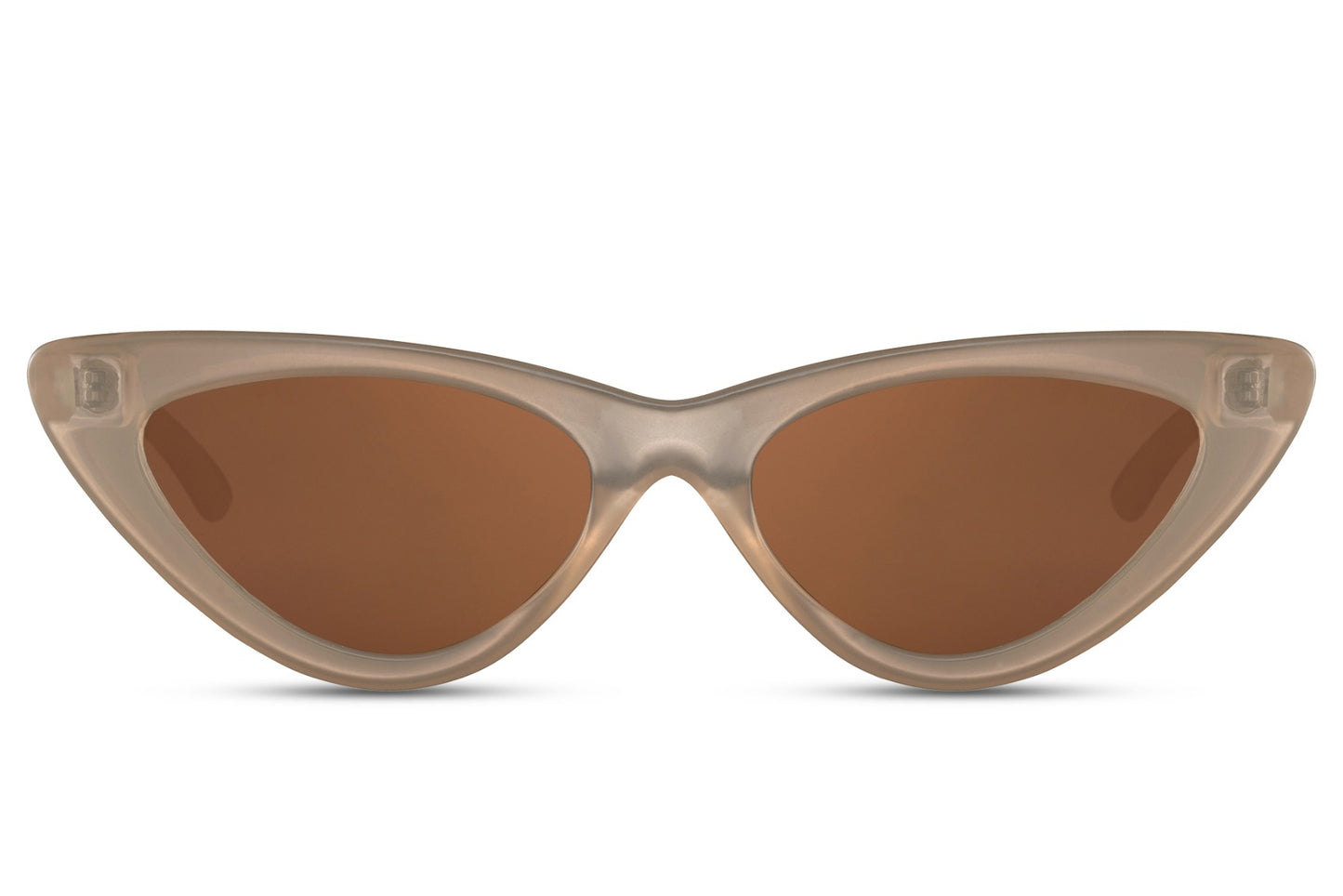 Vintage Beige Color Cat Eye Sunglasses