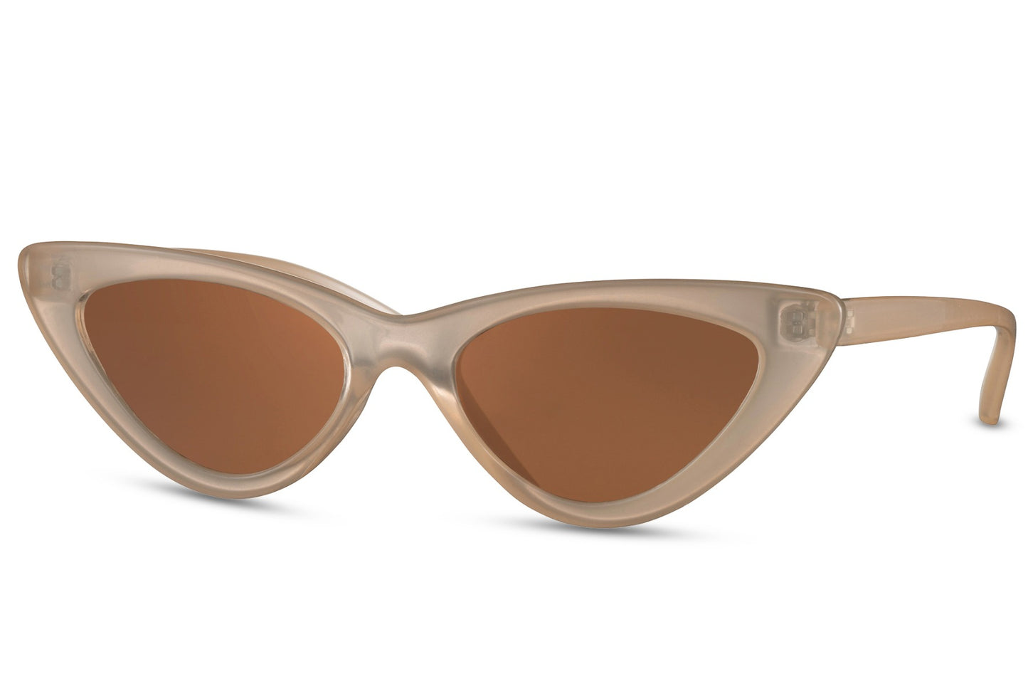 Vintage Beige Color Cat Eye Sunglasses