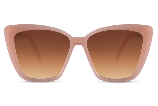 Oversized Pink Cat Eye Sunglasses
