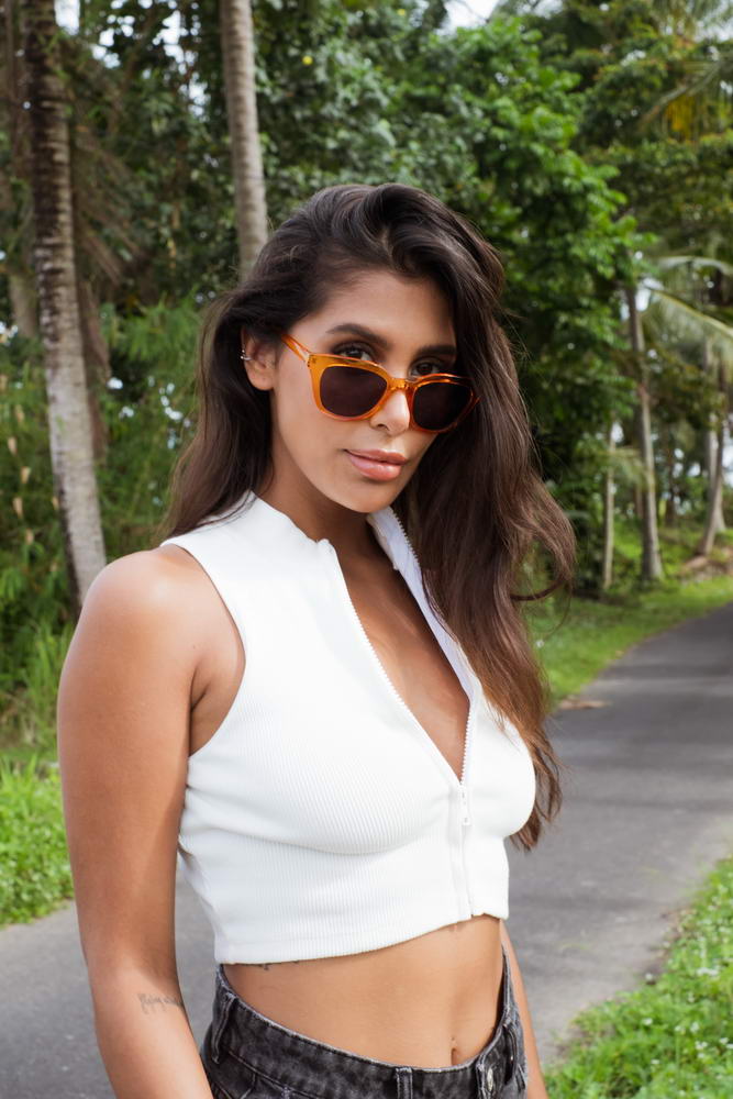 Yellow Colour Cat Eye Sunglasses