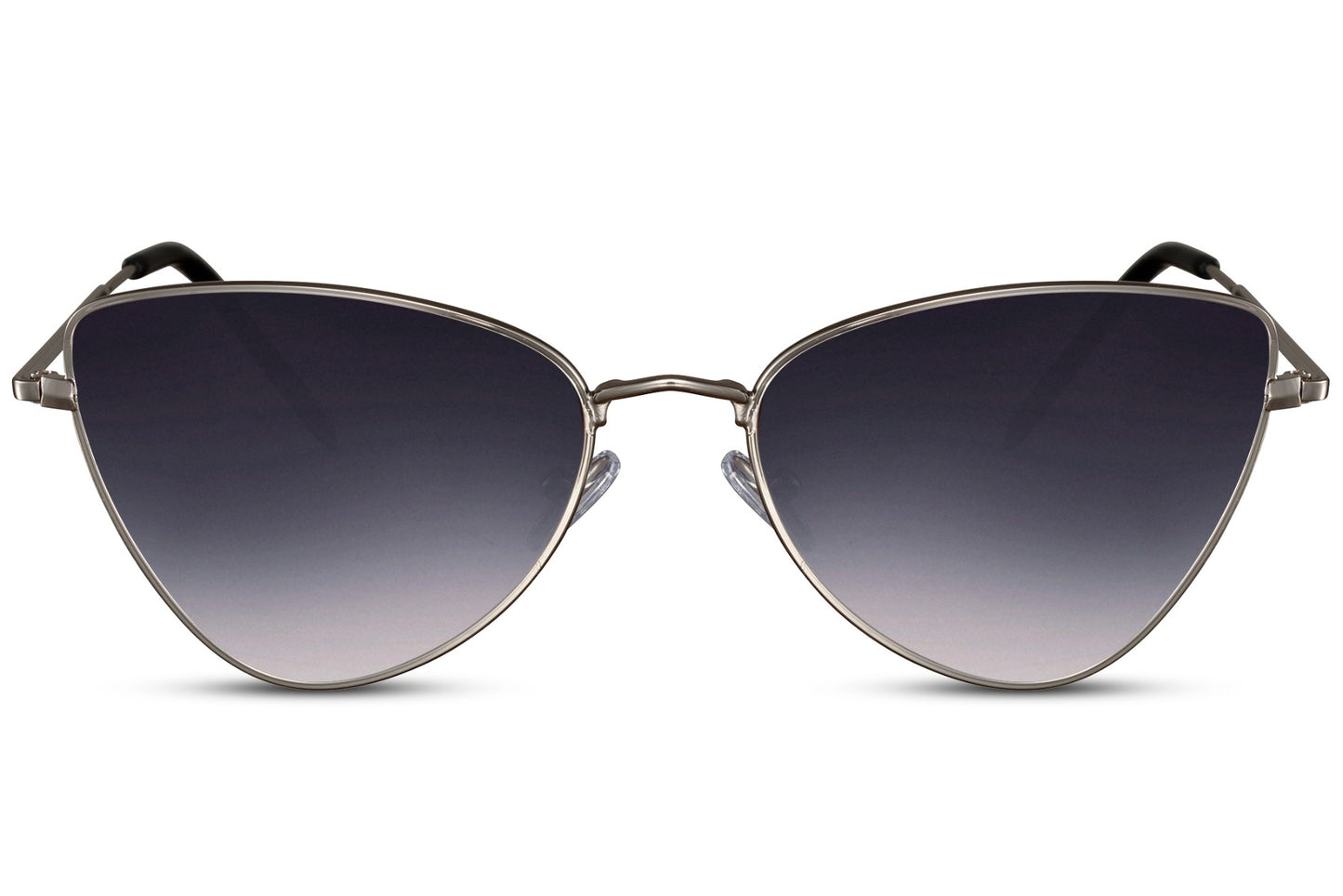 Metal Frame Black Cat Eye Sunglasses