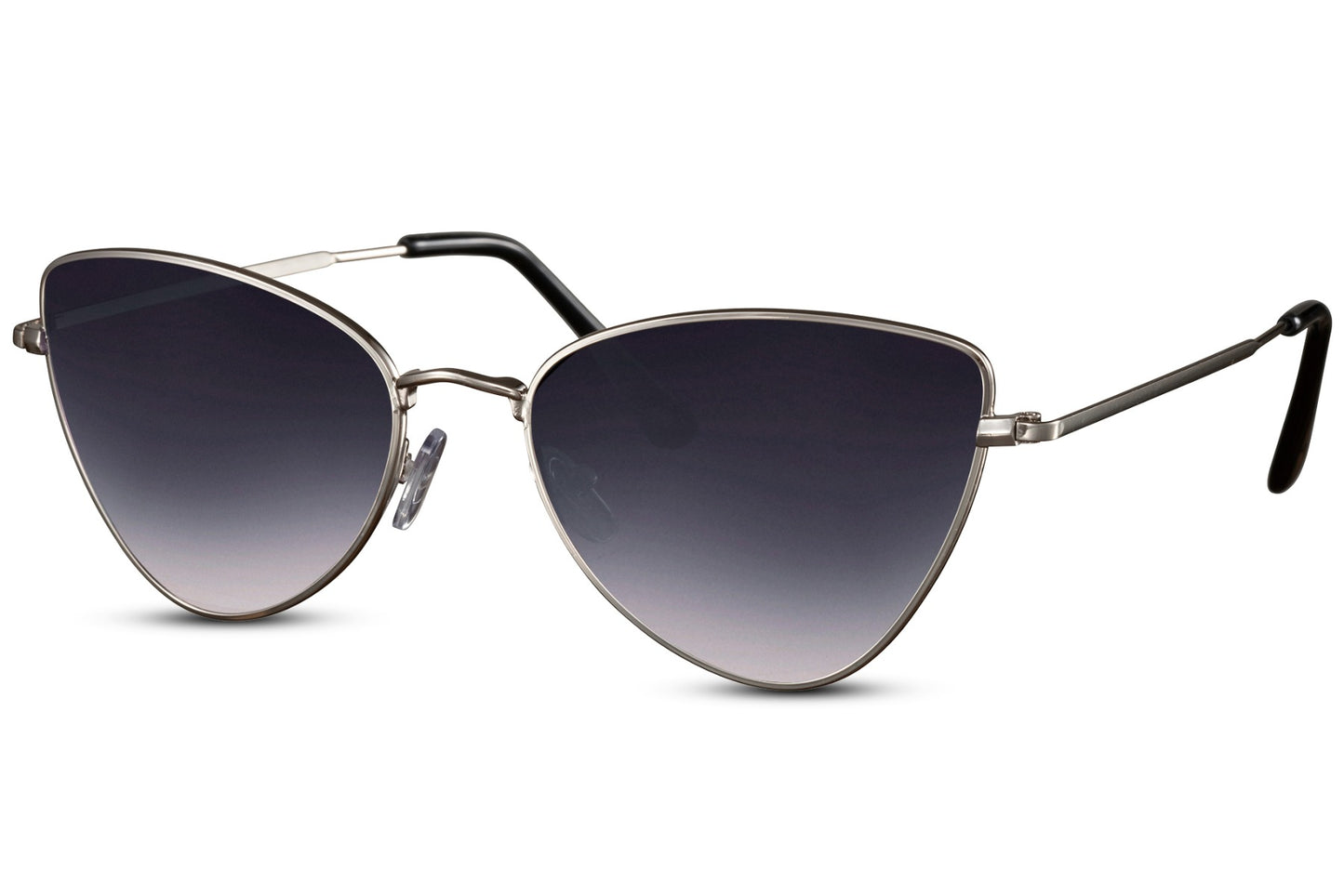 Metal Frame Black Cat Eye Sunglasses