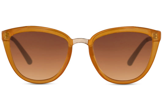 Iconic Oversized Brown Cat Eye Sunglasses