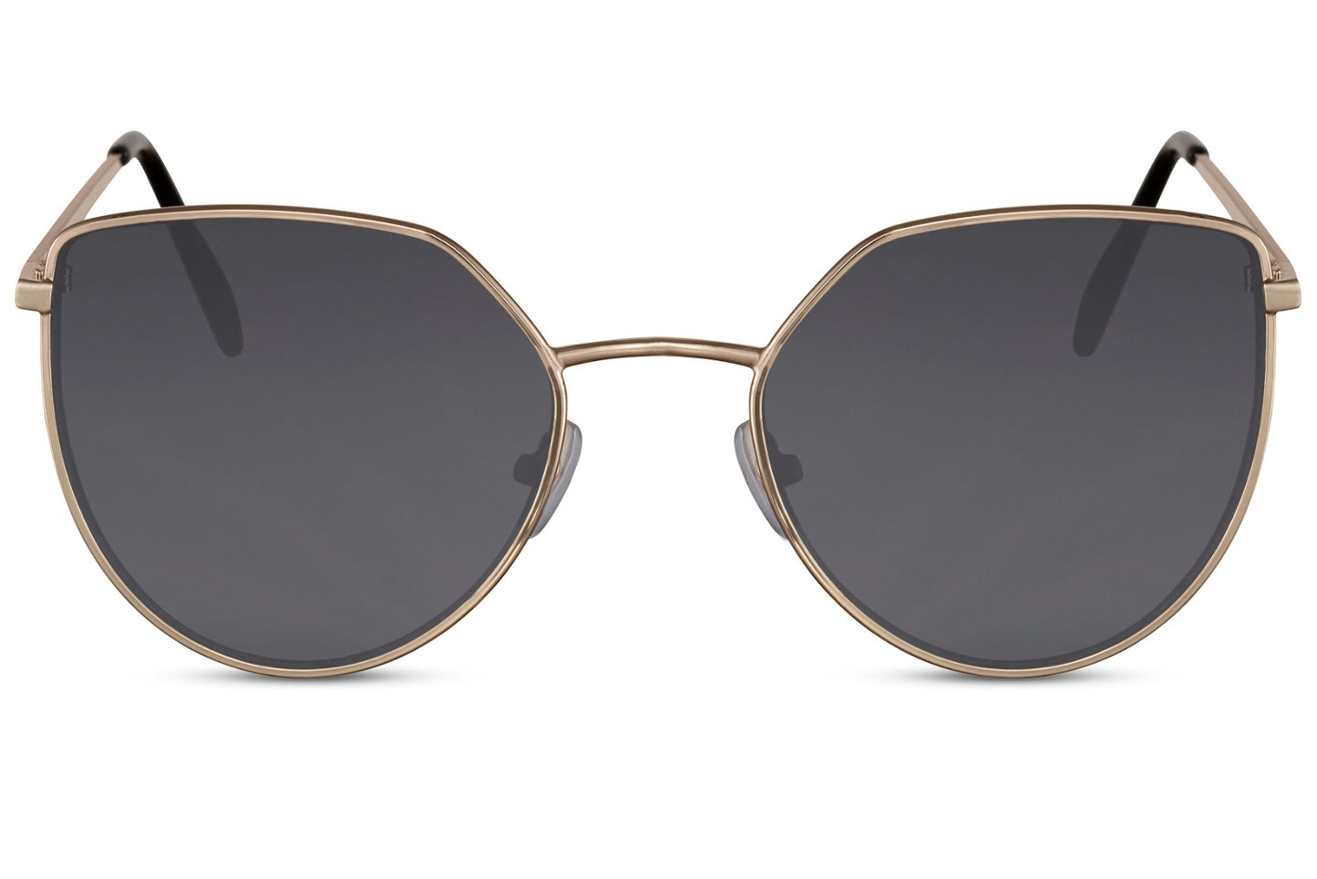 Iconic Geometric Black Cat Eye Sunglasses