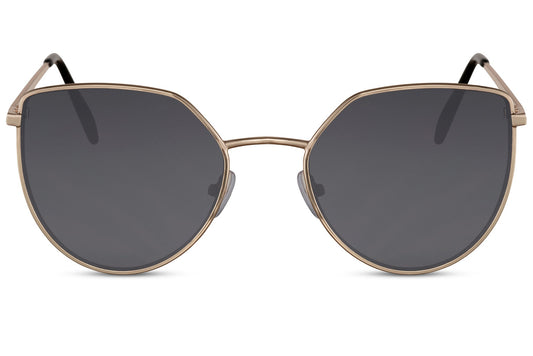 Iconic Geometric Black Cat Eye Sunglasses