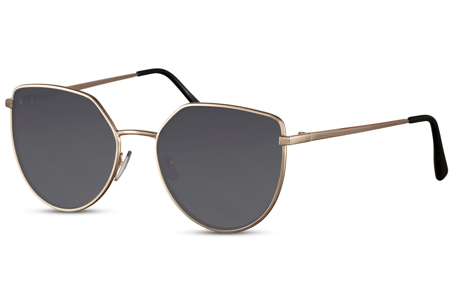 Iconic Geometric Black Cat Eye Sunglasses