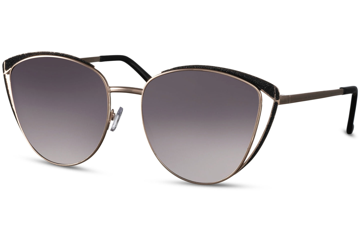 Premium Oversized Grey Cat Eye Sunglasses