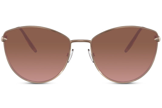 Women Oversized Brown Cat Eye Sunglasses