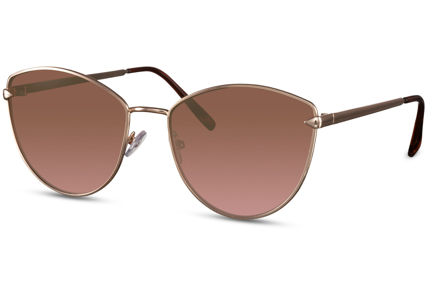 Women Oversized Brown Cat Eye Sunglasses