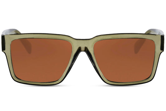 Stylish Green Color Frame Transparent Wayfarer Sunglasses