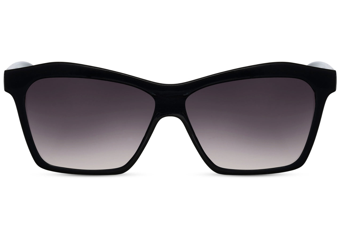 Black Frame Oversized Cat Eye Sunglasses