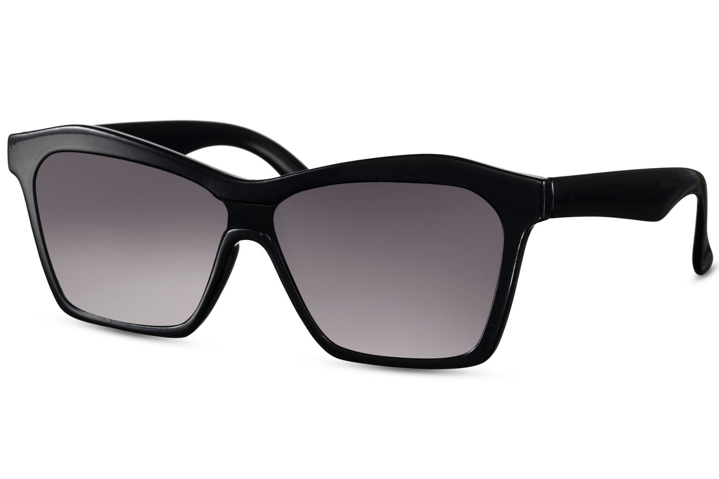 Black Frame Oversized Cat Eye Sunglasses