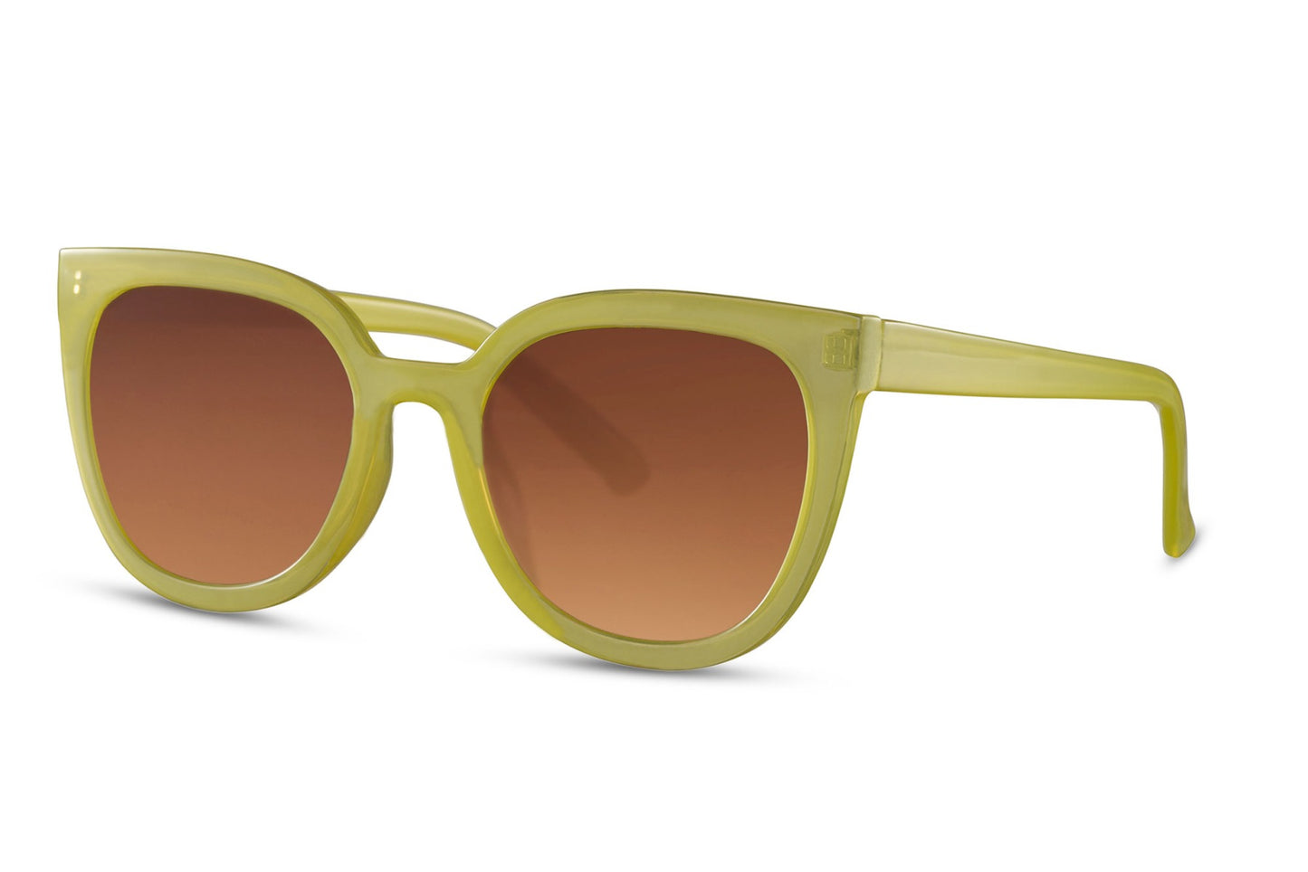 Oversized Green Cat Eye Sunglasses