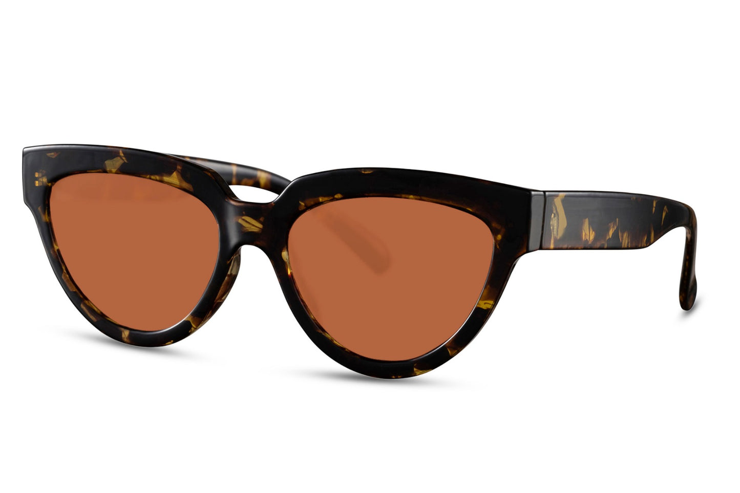 Oversized Animal Print Cat Eye Sunglasses