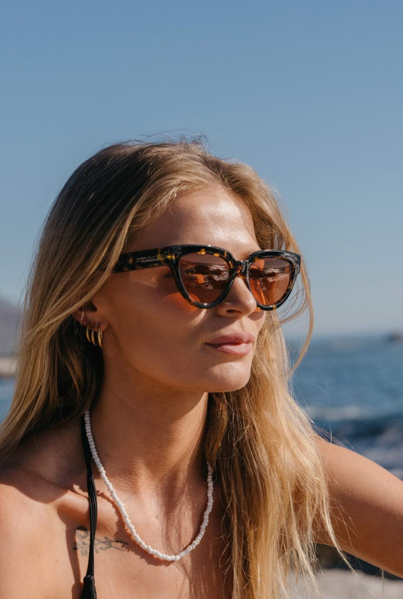 Oversized Animal Print Cat Eye Sunglasses