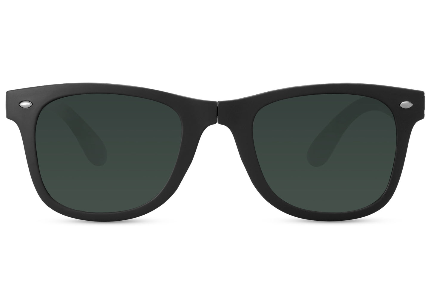 Stylish Green Foldable Wayfarer Sunglasses