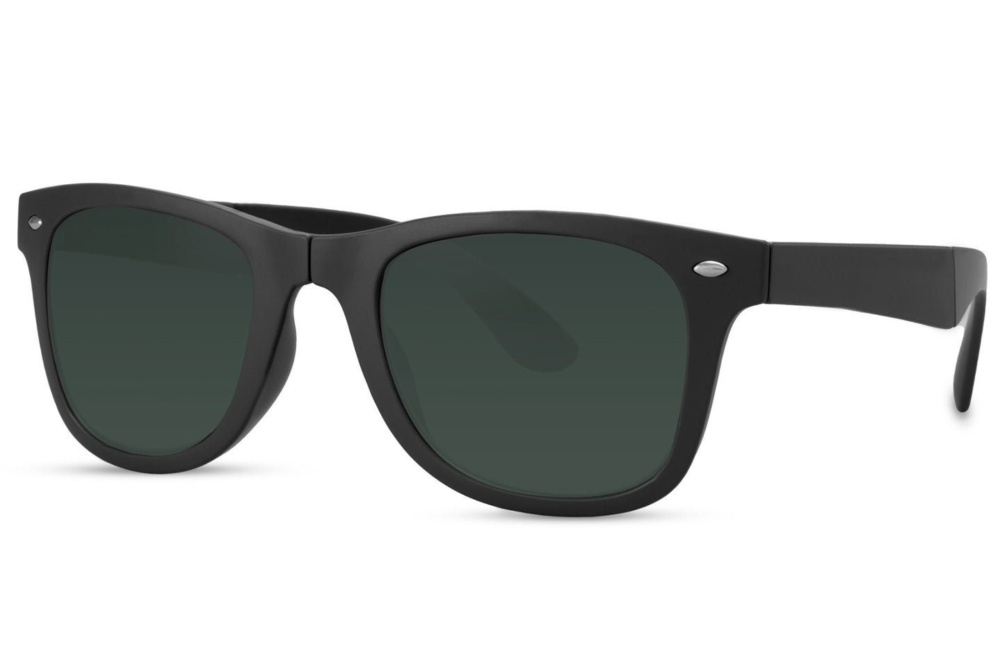 Stylish Green Foldable Wayfarer Sunglasses
