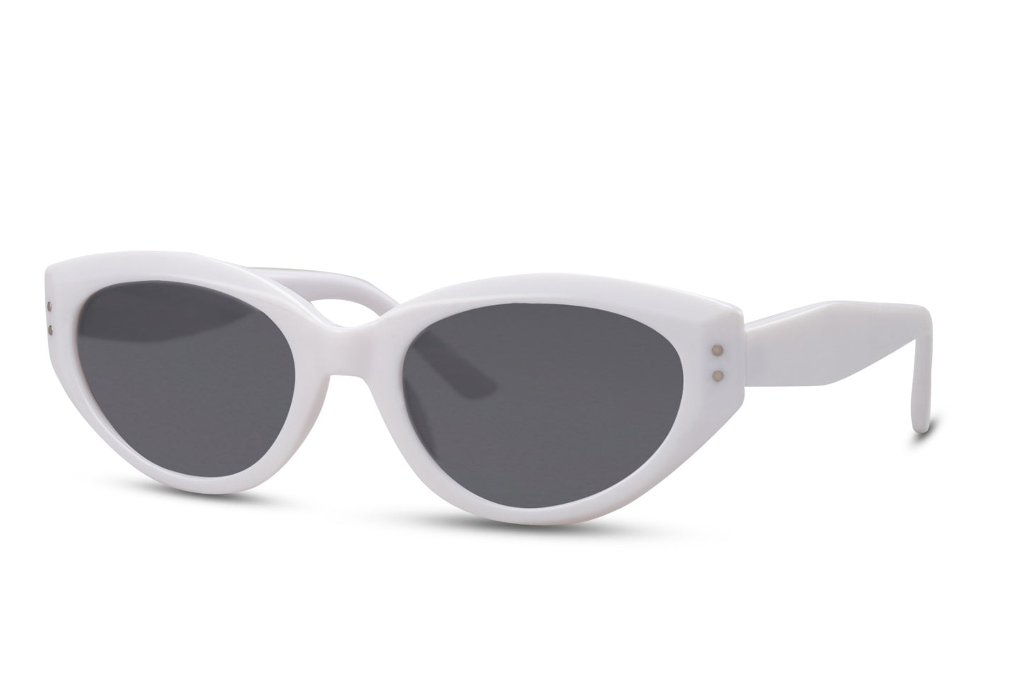 Stylish White Cat Eye Sunglasses