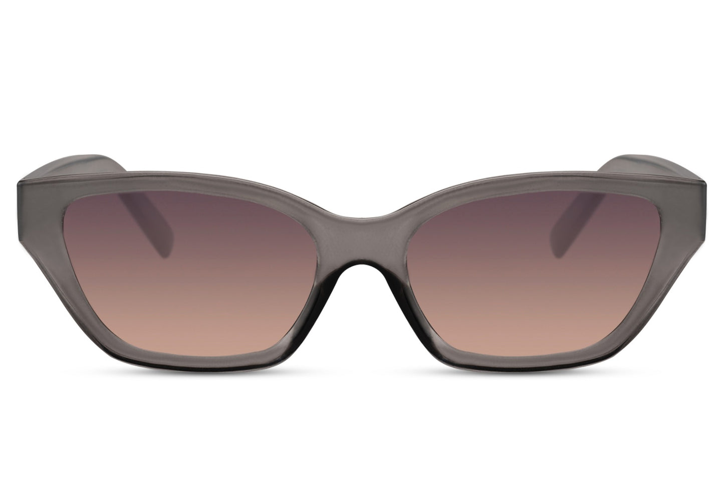 Grey Rectangle Cat Eye Sunglasses