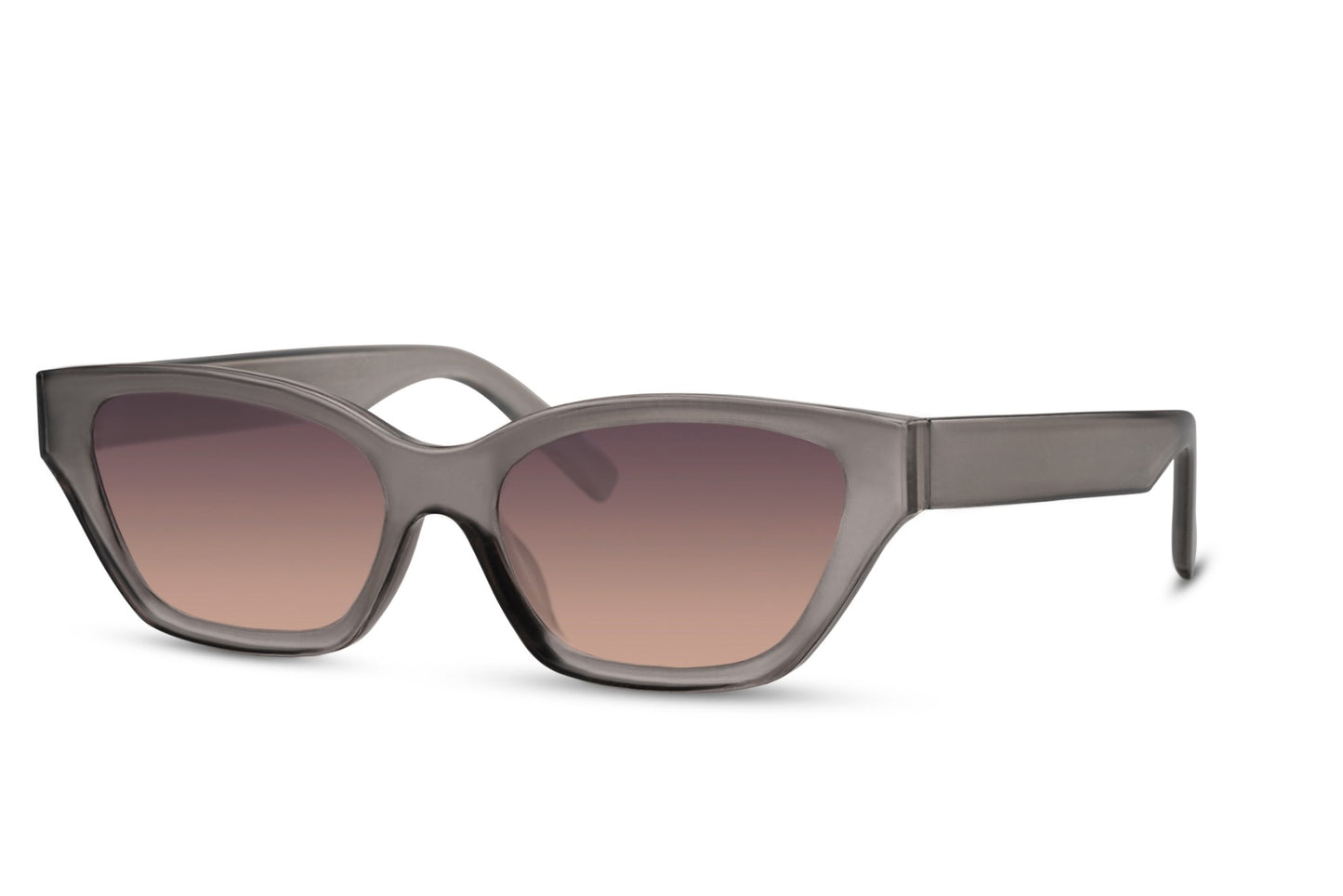 Grey Rectangle Cat Eye Sunglasses