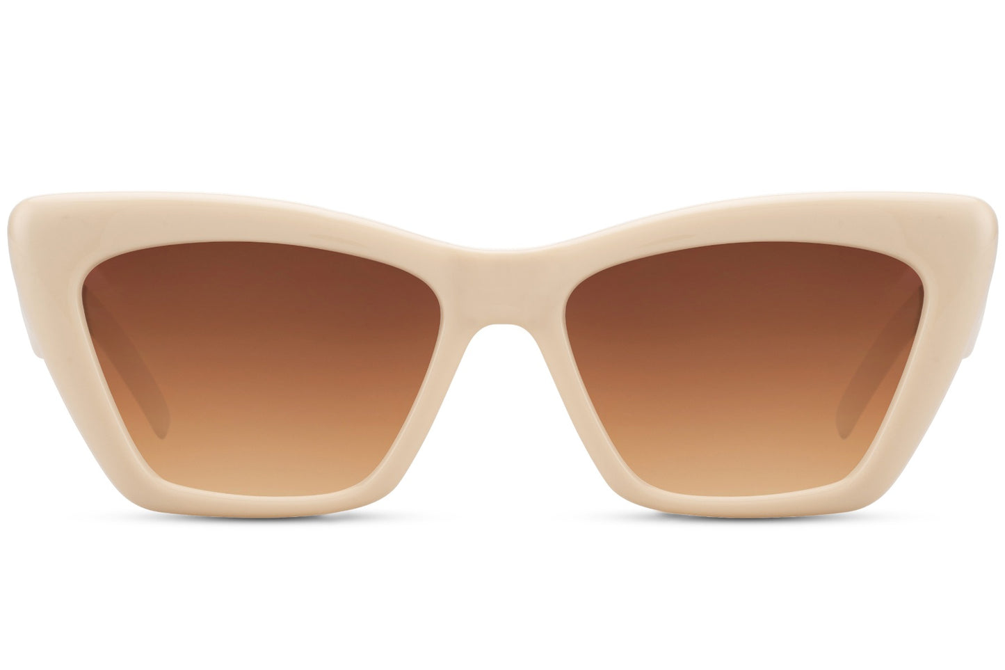 Beige Cat Eye Sunglasses