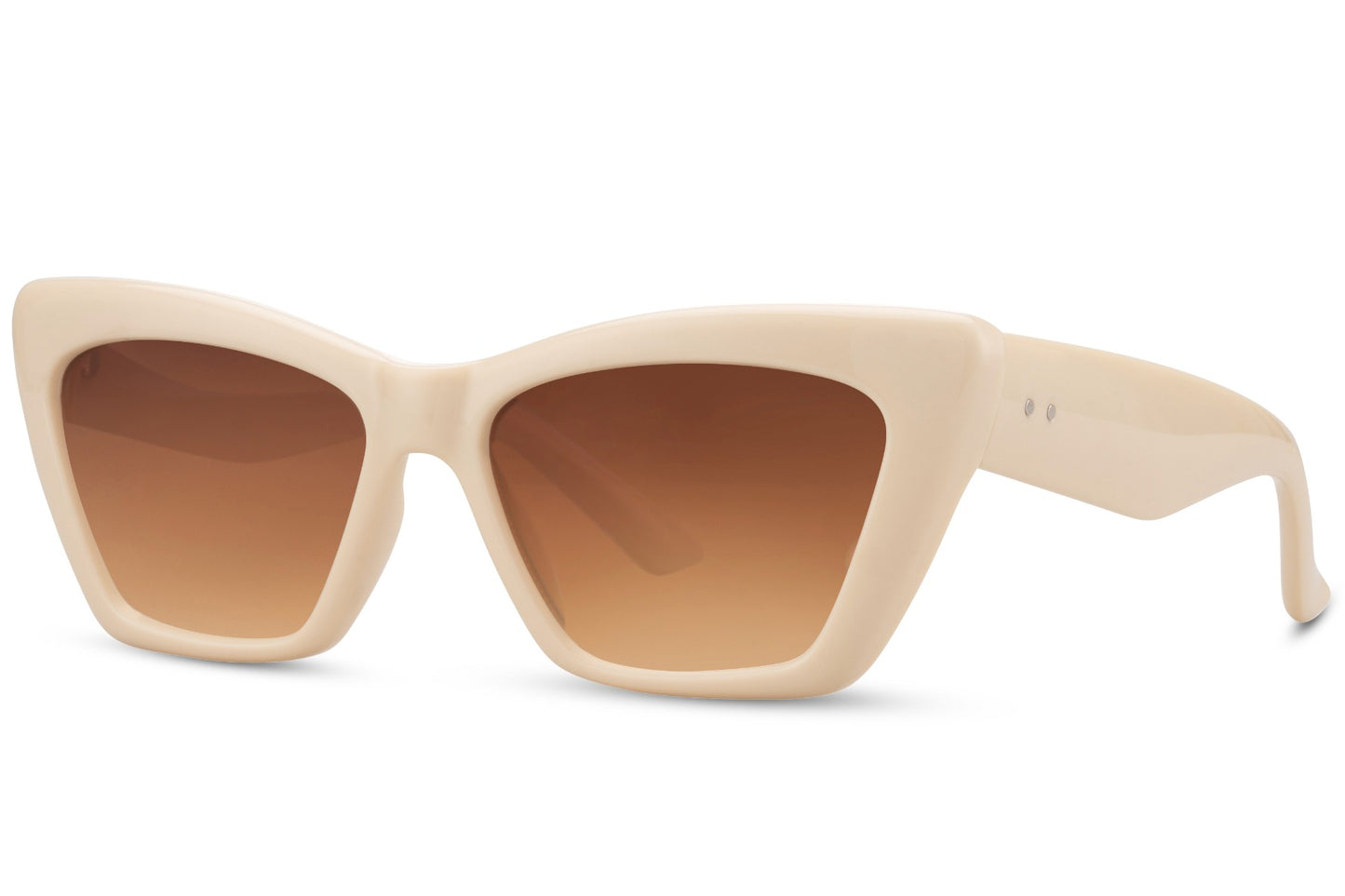Beige Cat Eye Sunglasses