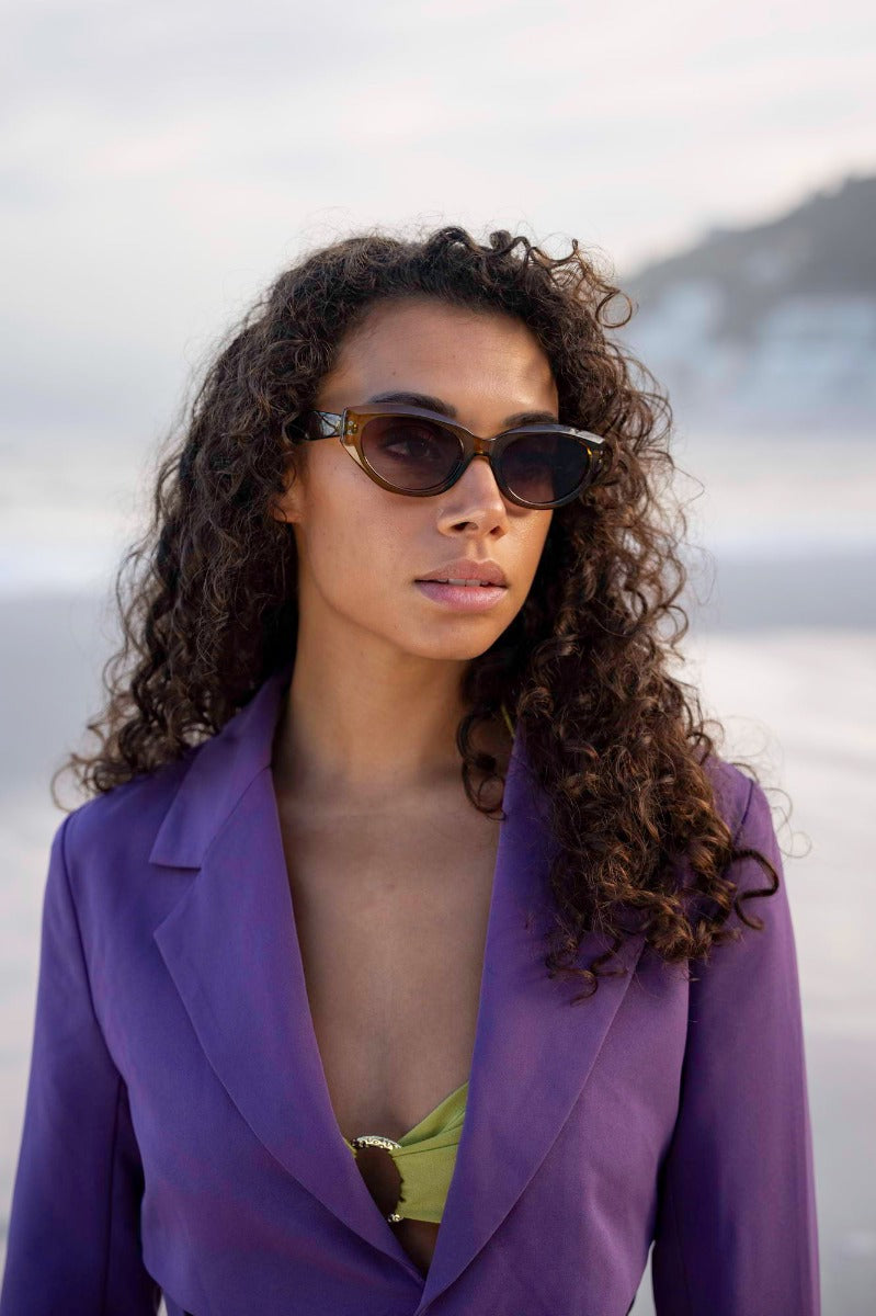 Brown Cat Eye Sunglasses