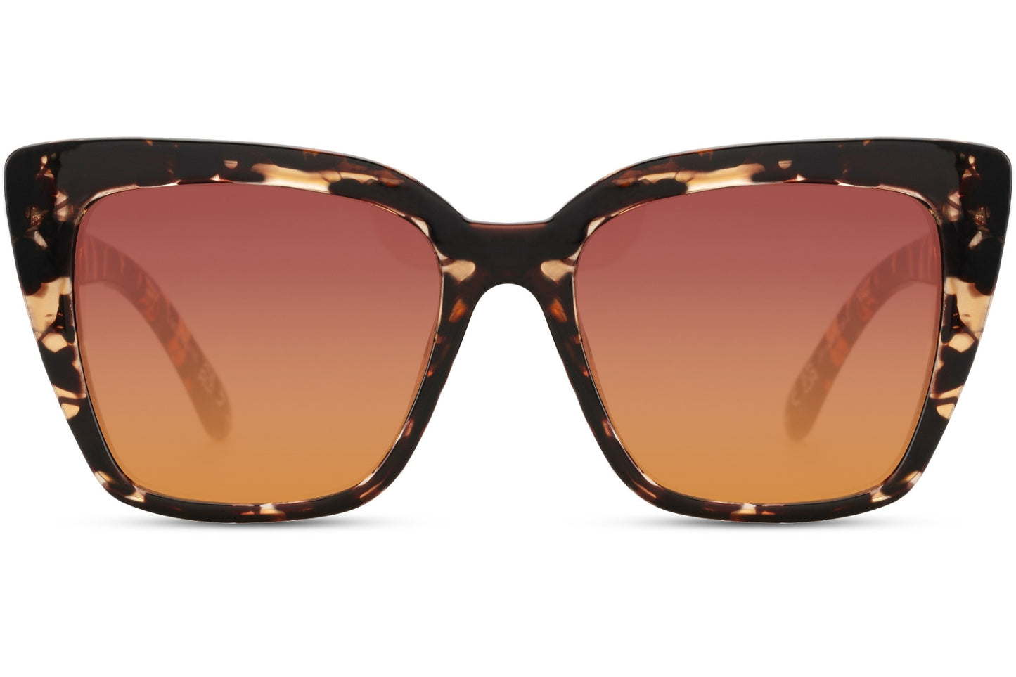 Leopard Rectangle Cat Eye Sunglasses