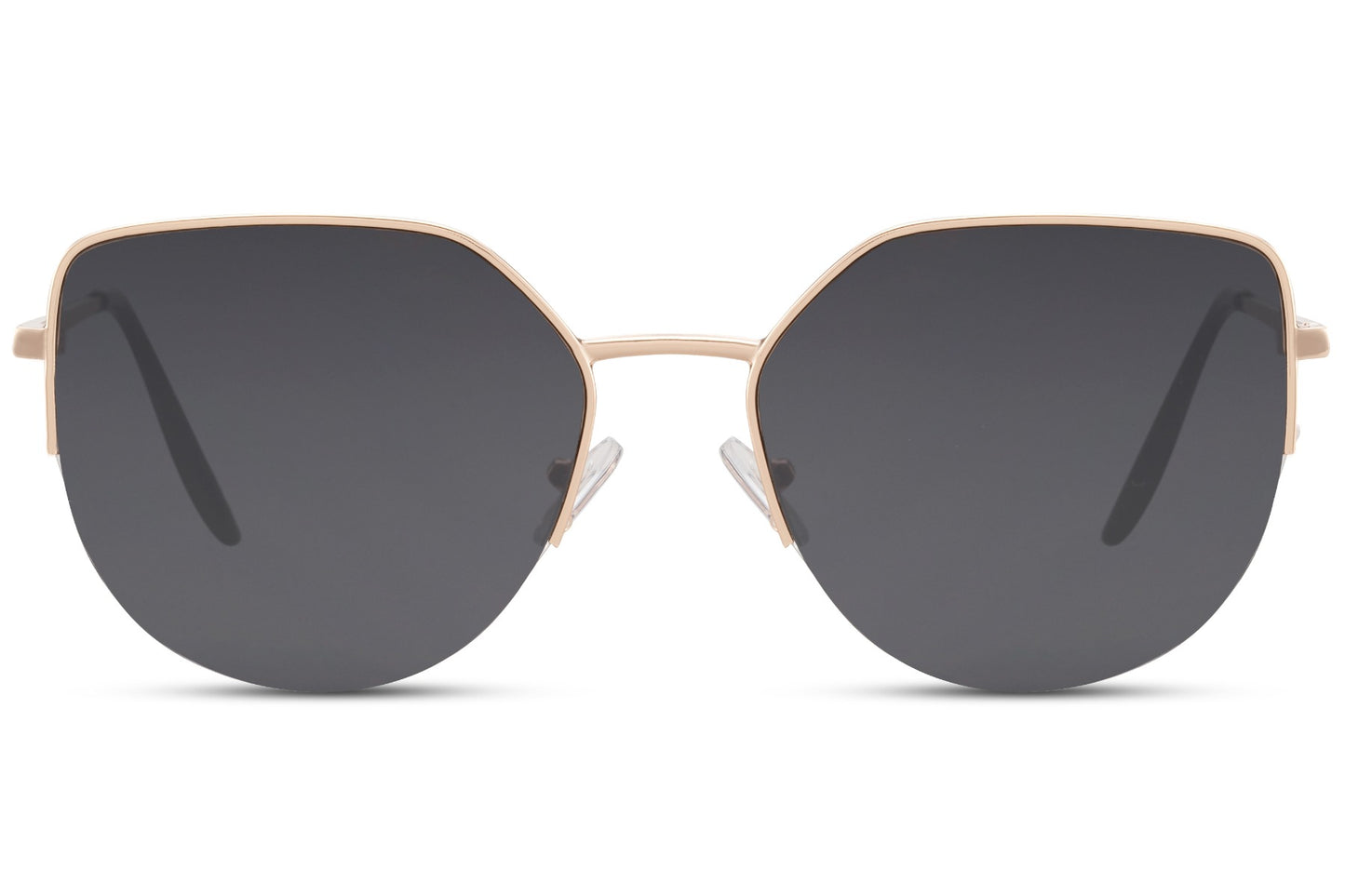 Geometric Black Cat Eye Sunglasses