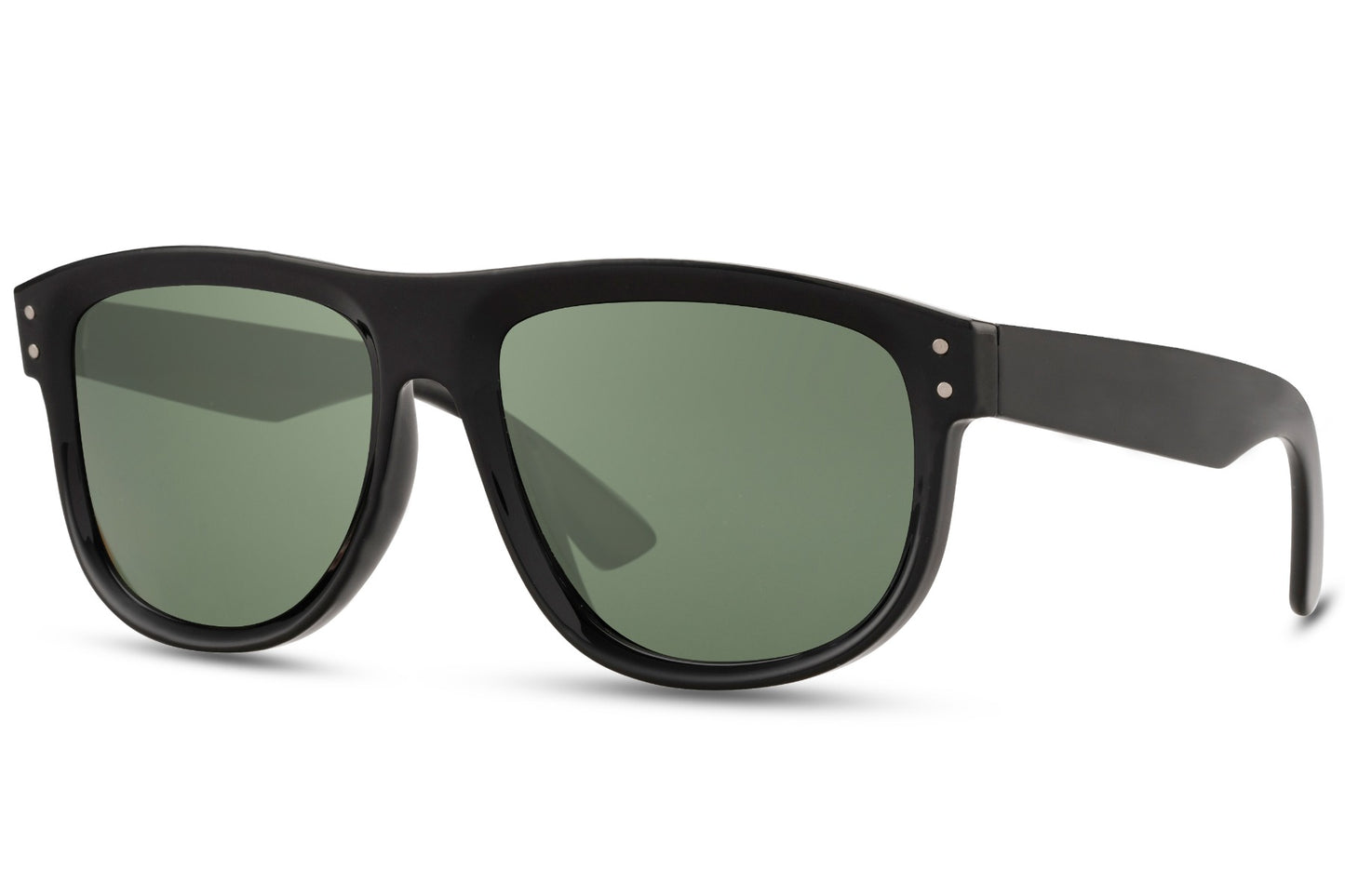 Unisex Oversized Transparent Green Wayfarer Sunglasses