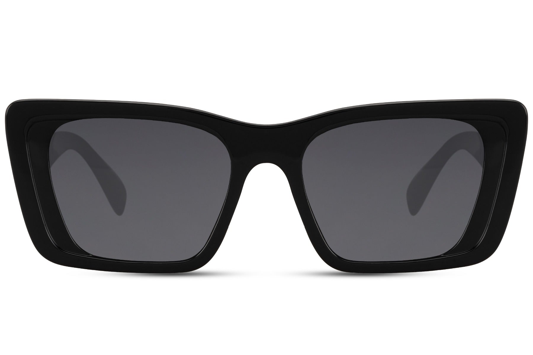 Black Rectangle Cat Eye Sunglasses 1