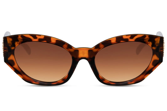 Luxury Animal Print Cat Eye Sunglasses